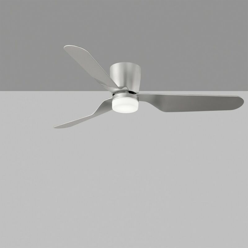 

ACB - Ventilador con motor DC, BRISA plata 3 aspas con led 15w y mando a distancia