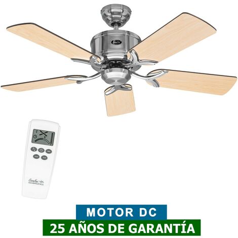 Ventilador de Techo con Palas Aceituna de Madera Color Wengue