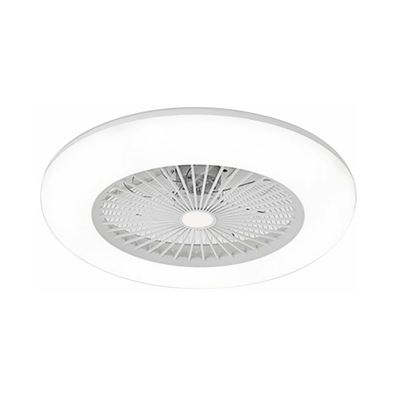 

Ventilador de techo, con iluminacion, ventilador ventilador de techo con luz LED, con mando a distancia, sin bateria,Blanco, 110-120 V