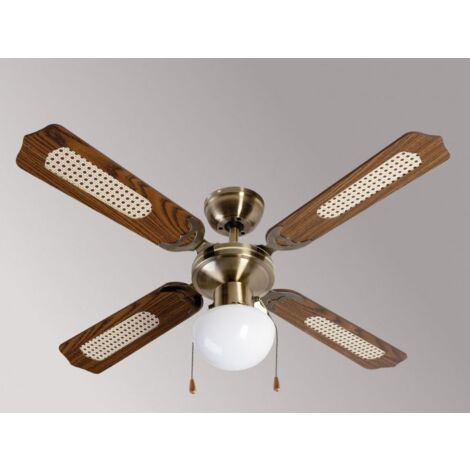 Ventilador de Techo con Luz 105cm FM VT-CLASSIC 105 Blanco Bajo