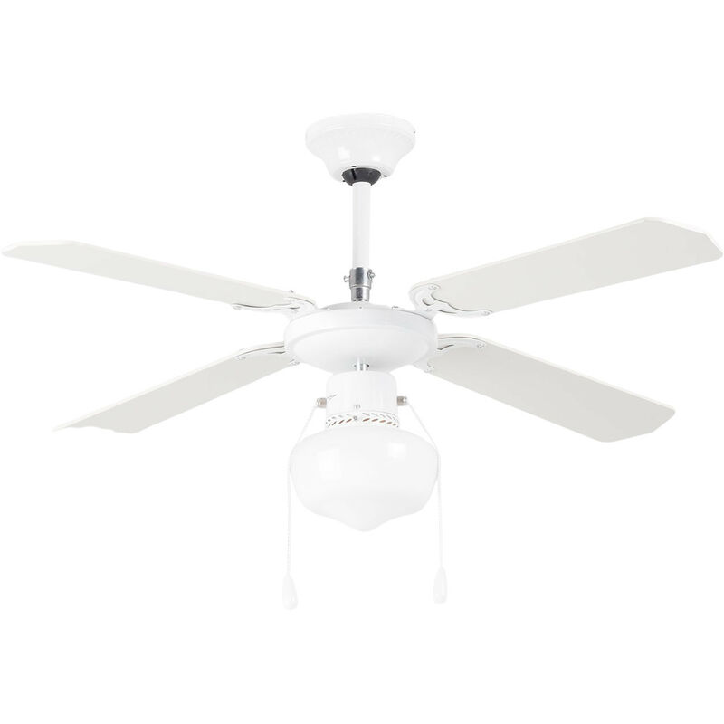 

Ventilador de Techo con Luz 4 Aspas 50W 3 Velocidades Baréin Blanco Raydan Home