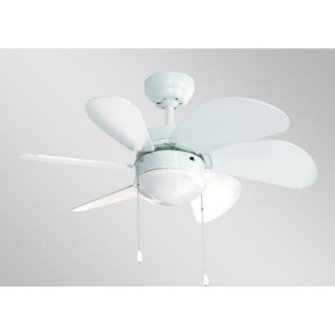 Ventilador de Techo con Luz 80cm FM VT-90 B Blanco 40W
