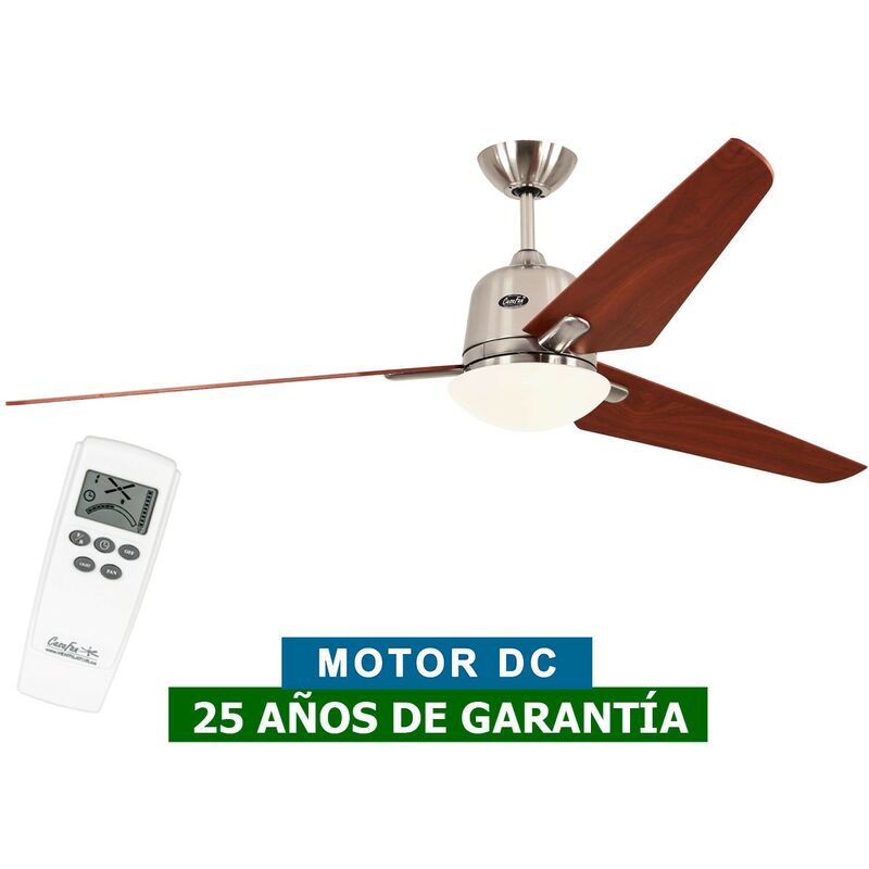 Casafan - Ventilateur de plafond avec éclairage 516088 eco aviatos 162 cerisier / chrome satiné bn-ki