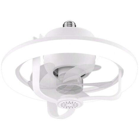 Ventilador de techo con luz de 50 W, silencioso, con control remoto, ajuste de brillo y temperatura de color, temporizador, apto para cocina, dormitorio y sala de estar.