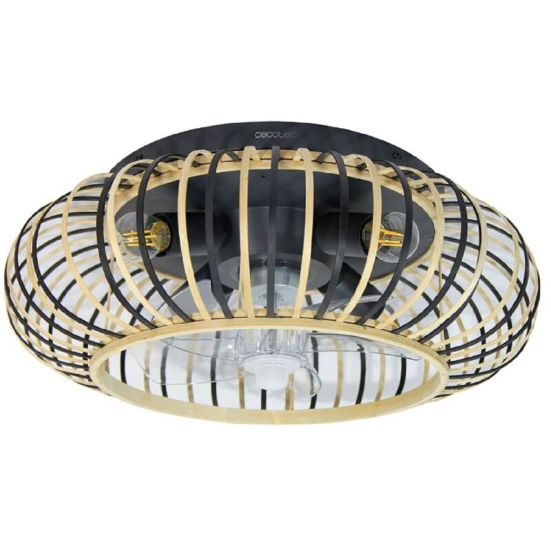 Cecotec Ventilador de techo con luz EnergySilence LampAero 600 Natural Wood Cecotec