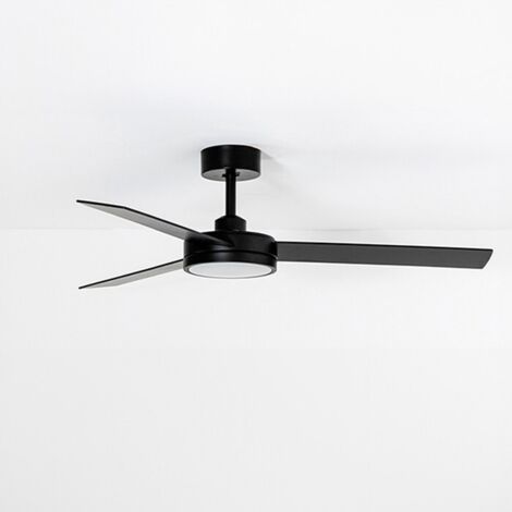Ventilador de techo con luz negro BARTH 34261