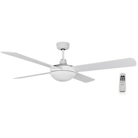 Ventilador de techo con luz Orbegozo CP 87132, 4 aspas, 3 velocidades, mando a distancia, 132 cm de diámetro, 60 W