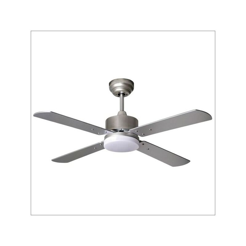 

Ventilador KARABURU niquel, con motor DC, led 18w integrado, con mando a distancia Fabrilamp