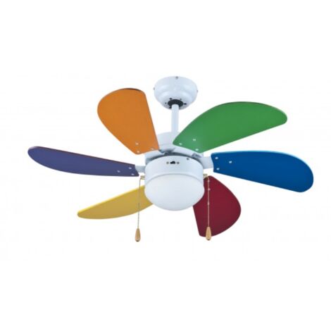 Ventilador de techo con luz zephir 70w 6 palas 3 velocidades - zfs690c