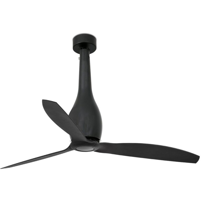 

Faro Barcelona - ETERFAN Ventilador de techo negro mate con motor DC sin luz - NEGRO MATE