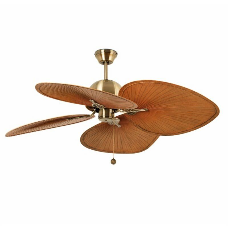 

Ventilador de techo Faro Barcelona 33352B CUBA Oro viejo