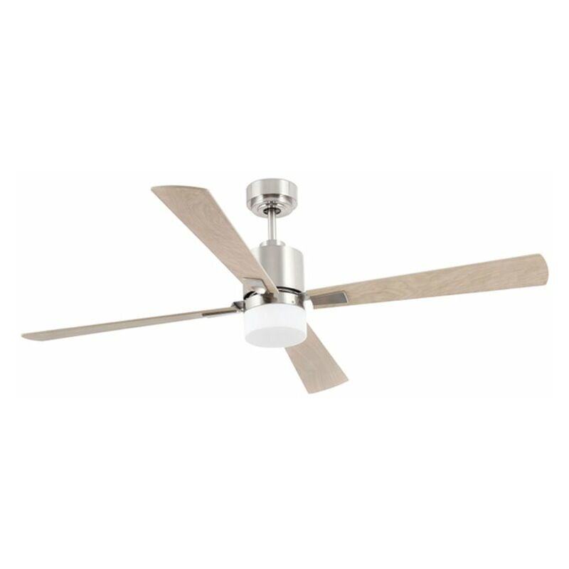 Ventilador de techo Faro Barcelona 33470 PALK niquel mate MOLOKAI Ventilador de techo níquel mate con motor DC – Faro