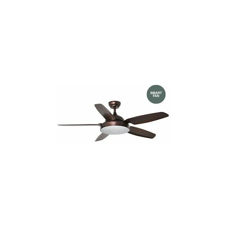 

Ventilador de techo Faro Barcelona 33780WP LEYTE Smart Fan marron