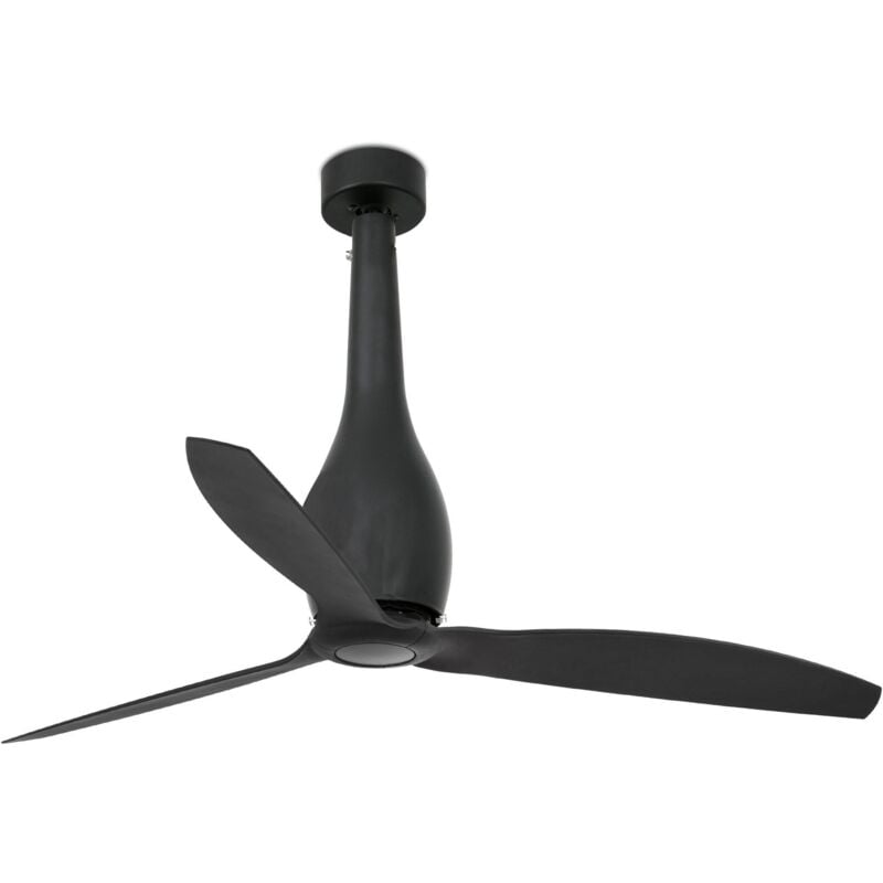 Faro Eterfan Ventilador De Techo 3 Palas Negro Mate Con Motor Dc