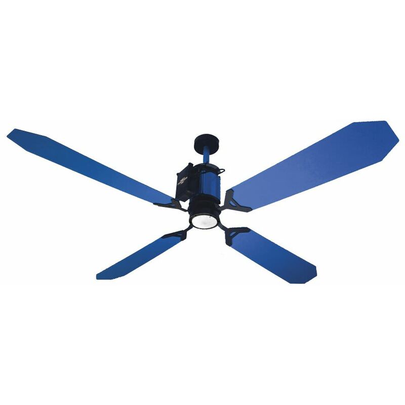 

Ventilador de techo azul con led cm 152xh30 Razzetti FAN-GTB-04