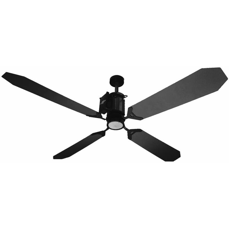 

Ventilador negro con luz led cm 152xh30 Razzetti FAN-GTN-04