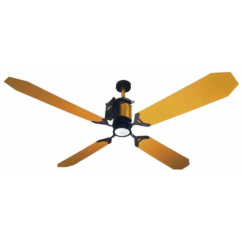 

Ventilador dorado con luz led cm 132xh30 Razzetti FAN-GTO-02