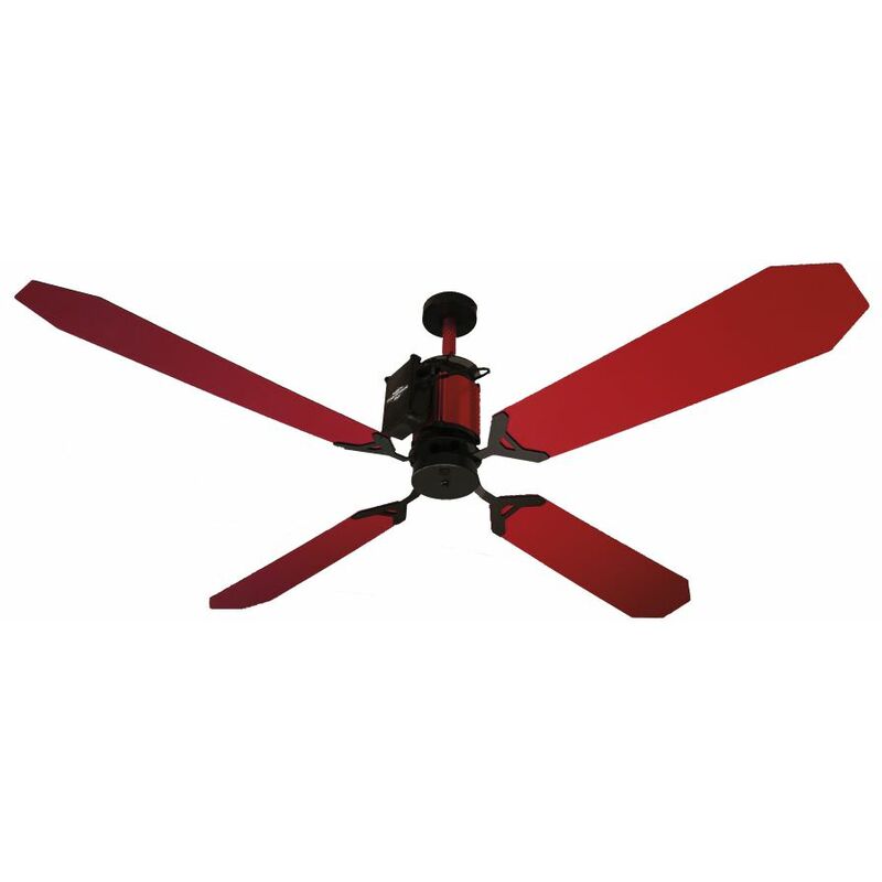 

Ventilador de techo rojo cm 132xh30 Razzetti FAN-GTR-01