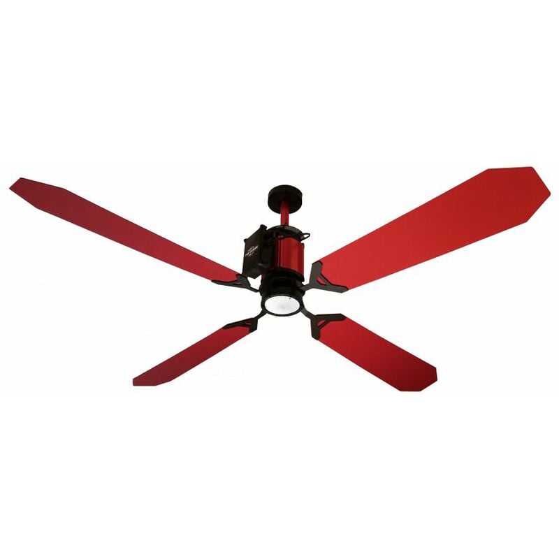 

Ventilador rojo con luz led cm 152xh30 Razzetti FAN-GTR-04