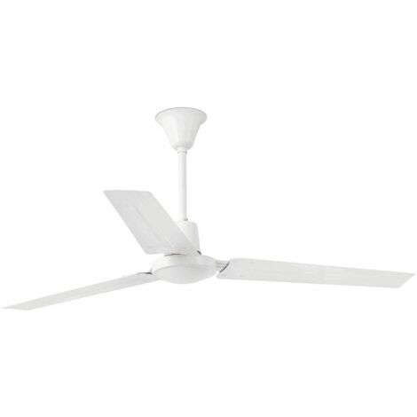 Ventilador de techo grande Indus sin luz blanco Faro
