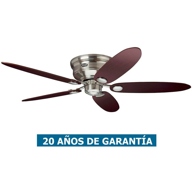 

Ventilador de techo 24372 Low Profile arce o chocolate/ cromado 112cm+132cm - Hunter