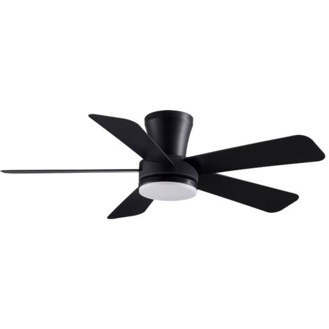 Ventilador de techo LED “Benda 5” regulable con control remoto (28W 3CCT 2800lm) IP20 Ø101cm color negro