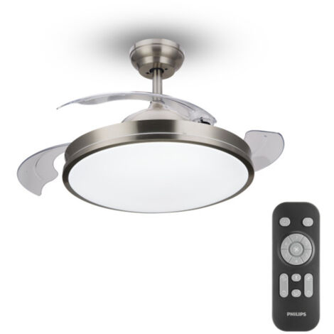 Ventilador de Techo LED Control Remoto Philips/Signify Atlas 28+35W 4500Lm 2700/5500/4000ºK IP20 Negro 15000H [PH-87195144085