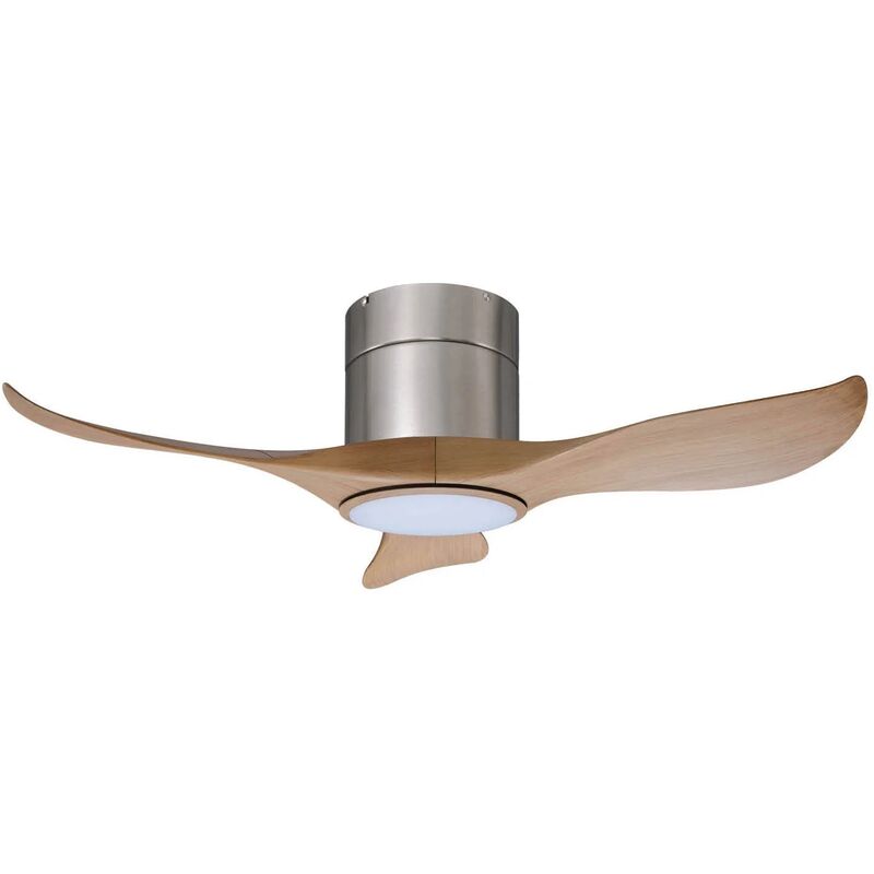 

Lúzete - Ventilador De Techo Led Lundin 3P 18W Niquel Regulable