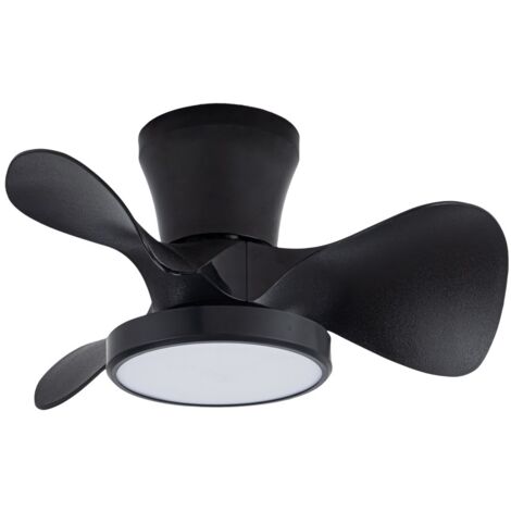 Ventilador de techo LED Moll CCT Dim (20W)  Negro