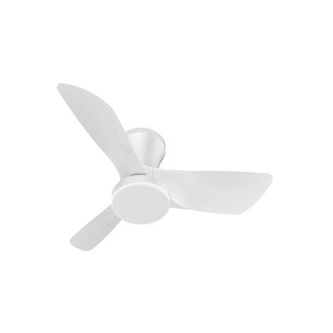 Ventilador de techo LED regulable con mando a distancia (28W 3CCT 2800lm) Ø76cm color blanco