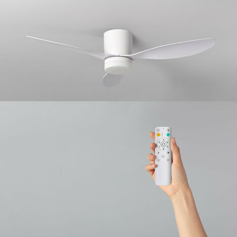 Ventilador de Techo con Luz LED y Mando a Distancia Roof W420 Blanco