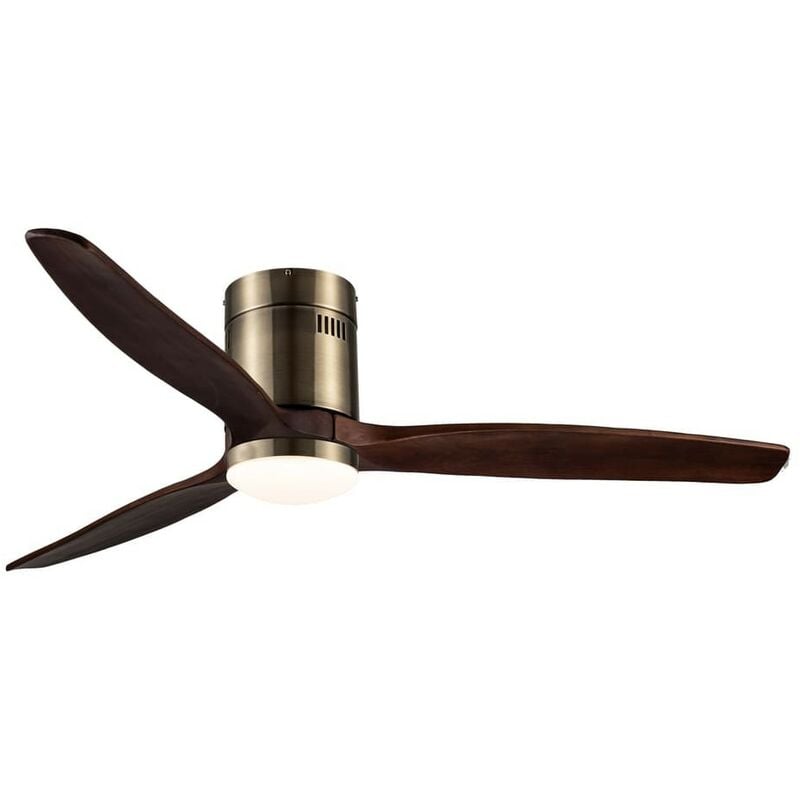 

Cristalrecord - Ventilador de techo LED Yen (15W) | Marrón