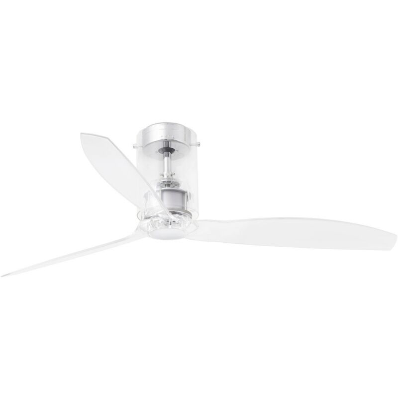 

Faro Barcelona - MINI TUBE FAN Ventilador de techo transparente sin luz - CROMO BRILLO