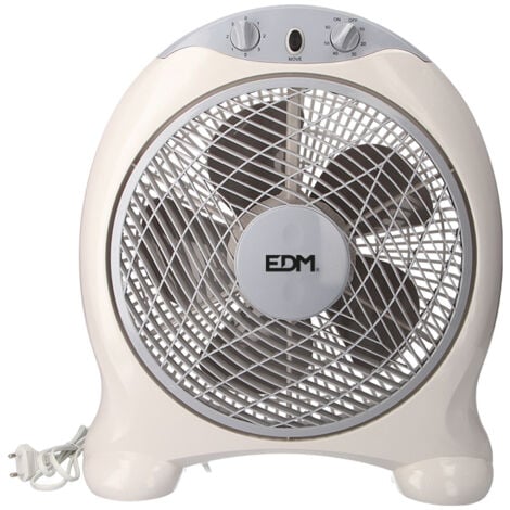 VENTILADOR DE TECHO MODELO MINI INDUSTRIAL. COLOR BLANCO POTENCIA: 60W ASPAS: Ø120cm CON CONTROLADOR DE PARED EDM