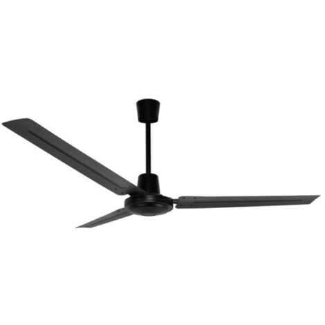 Ventilador de techo Orbegozo CF 107142, motor AC de alto rendimiento, 3 aspas metálicas, 5 velocidades, mando de pared, 142 cm de diámetro, 70 W
