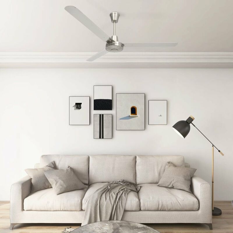 

Ventilador de techo plateado 142 cm
