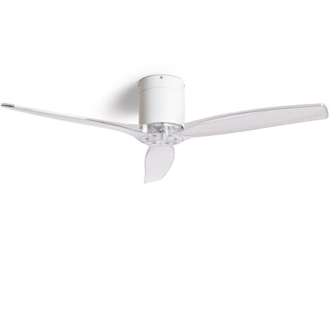 Ventilador de Techo Silencioso Angistri Blanco 132cm Motor DC Blanco Aspas:numeroDeAspas3 Sin Luz Mando a Distancia Wifi:False