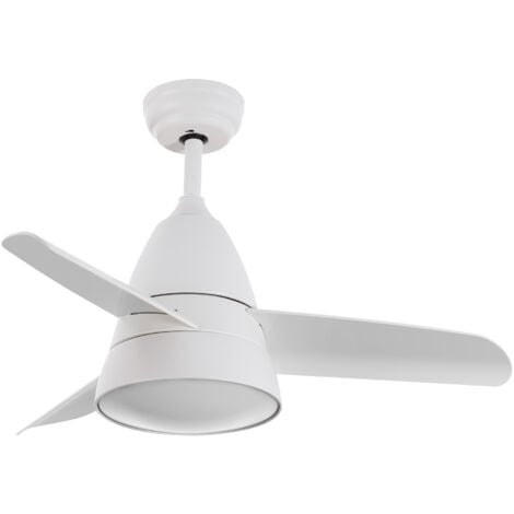 Ventilador de Techo Silencioso Industrial Blanco 91cm Motor DC Con Luz