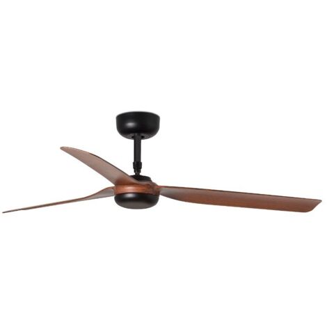 Ventilador negro mate y madera Ø 107 cm MINI LANTAU