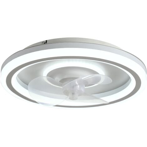 Ventilador de techo tipo plafón con luz blanco