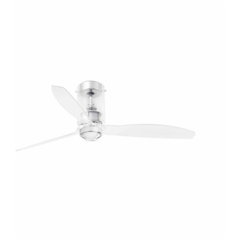 Ventilador de techo transparente MINI TUBE LED de Faro con motor DC, 3000K