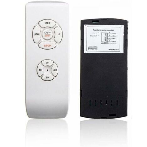 Ventilador de techo universal blanco con control remoto, kit de distribución inalámbrico de 110 V/220 V para hogar, oficina, hotel y oficina.