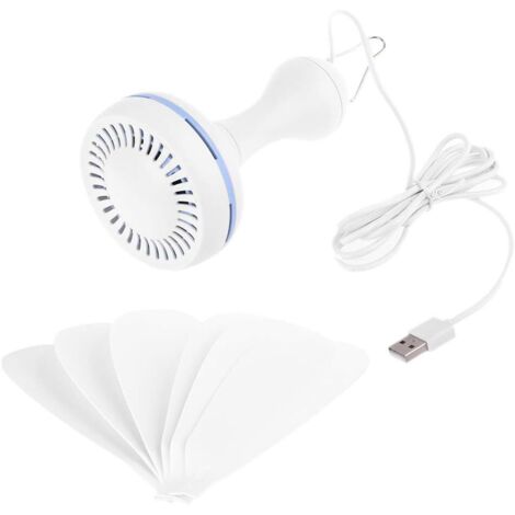 Ventilador de techo USB portátil para acampar, al aire libre, cenador, cenador, ventilador de techo para batería de 5 V
