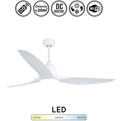 Ventilador de techo SIN ASPAS CORIOLIS Blanco - Mimax Lighting