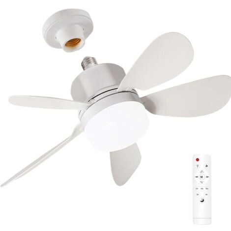 Ventilador de techo ZVD: lámpara LED de bajo consumo, silenciosa, brillo ajustable y control remoto, ideal para oficina, restaurante o hogar.