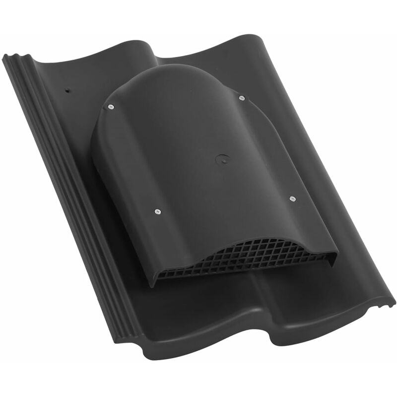 

Ventilador de tejado plano negro