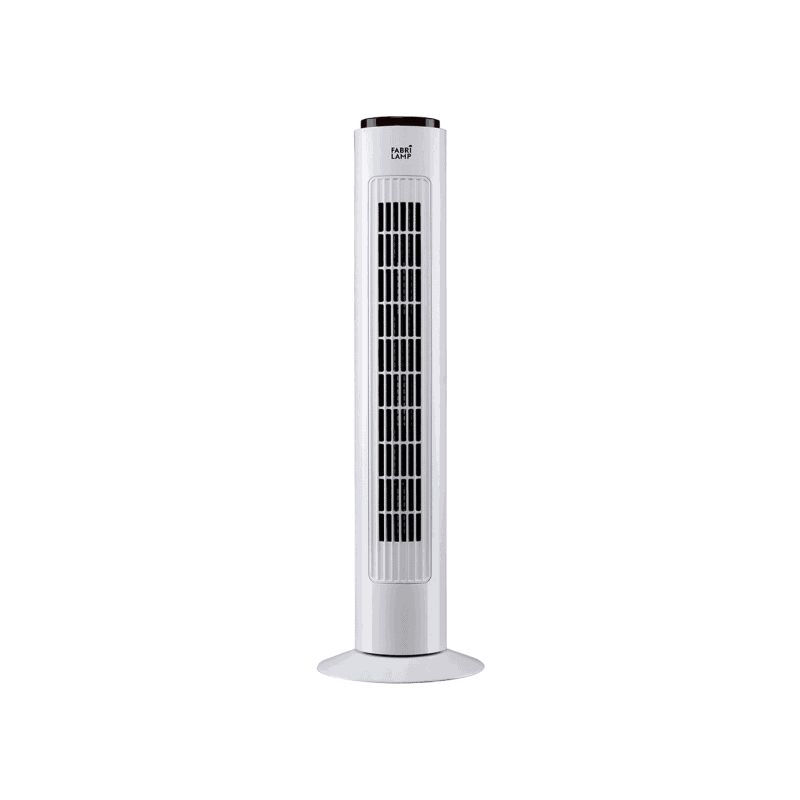 

Ventilador Torre Fronton Blanco 45w 3 Vel C/remoto Temporizador 72,5 Cm