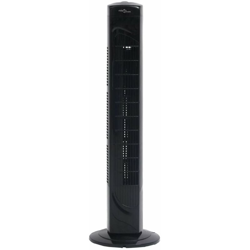 

Happyshopping - Ventilador de torre con temporizador Φ24x80 cm negro