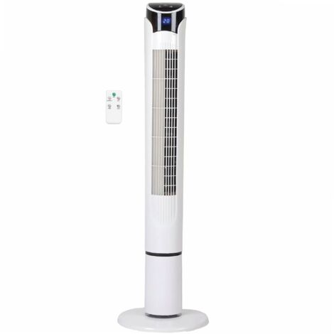 Ventilador de torre Kodima con mando 45W Blanco