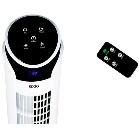 Ventilador de Torre Sogo SS-21375 84cm 45W Mando y Temporizador